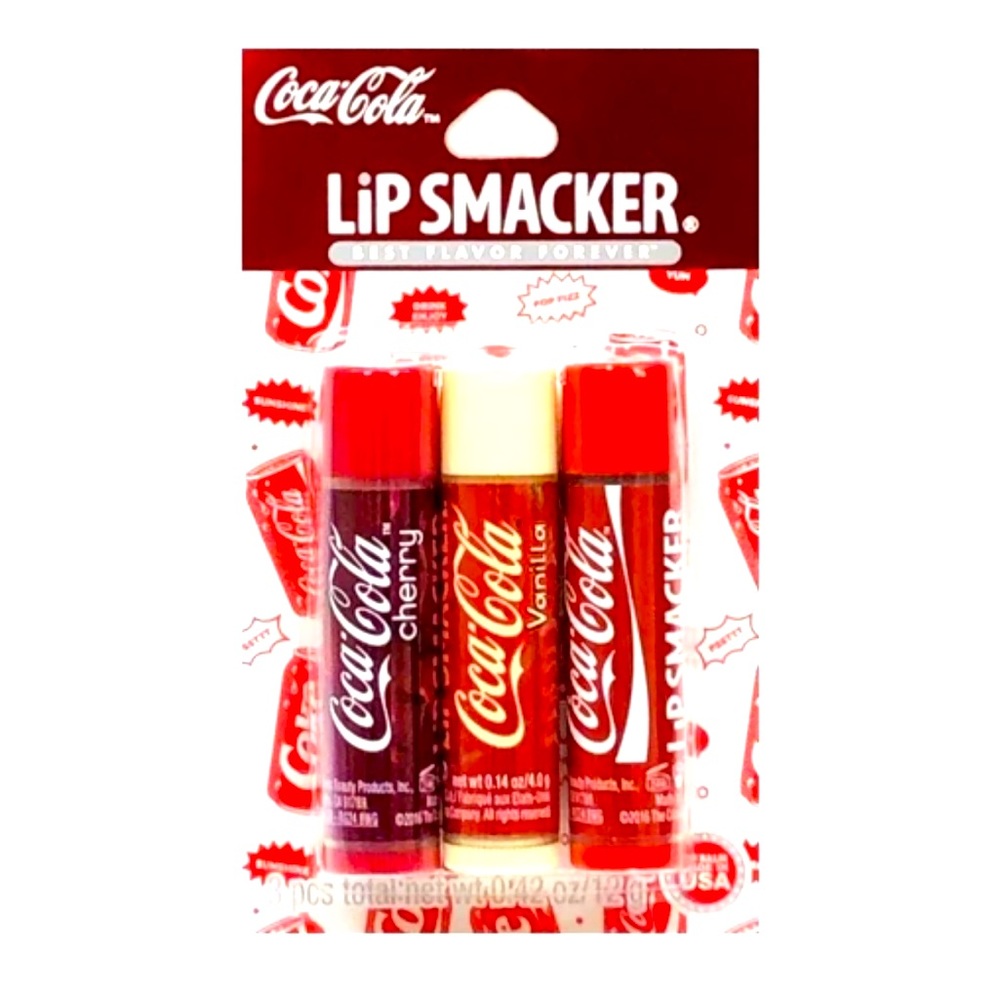 NWT Coco-Cola Lip Smackers 3-Pack set